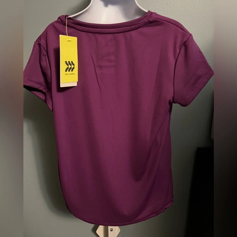 All in Motion Do Your Part Purple Moisture Wicking Graphic Girls Tee